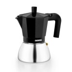 Monix induction inox cafetire italienne en aluminium et acier inoxydable 3 tasses poigne rsistante ...