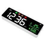 Moniteur de qualit� de lair � led mothinessto - d�tecteur de concentration de co2 temp�rature et humidit� ...
