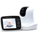 Moniteur vid�o b�b� babyphone sans fil avec thermom�tre - cam�ra de r�glage � 360� - conversation bidirectionn ...