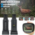 Monoculaire infrarouge - mioloe - modle hd 2. 5k - zoom optique 6x - vision nocturne 300m - compact ...
