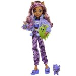 Monster high - coffret soire pyjama clawdeen wolf - poupe et accessoires hky67