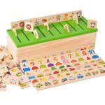 Montessori �ducation jeu en bois reconnaissance jouet b�b� enfants apprentissage bo�te de classification ...