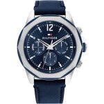 Montre - aciercuir bleu - tommy hilfiger - 1792063