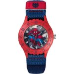 Montre analogique - spider - man - enfant - rouge et bleu - bracelet en nylon - cadran rond