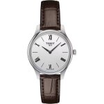 Montre - tissot - tradition 5. 5 lady - cuir marron - verre saphir - analogique Montre - tissot - tradition 5. 5 lady - cuir marron - verre saphir - analogique