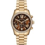 Montre chronographe femme michael kors or mk7276 - acier inoxydable - etanche 10 atm