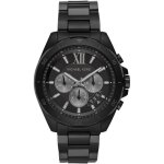 Montre chronographe - michael kors - brecken - noir - acier inoxydable - 5 atm