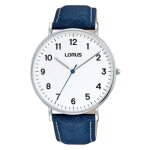 Montre classique lorus homme bleu - rh819cx9 9mm blanc