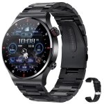 Montre connect�e android hommesport smartwatch ecg + ppg lecteur de musique appel bluetooth pour android ...
