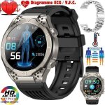 Montre connecte ecg xtraditech cardiofrquencemtre thermomtre moniteur sant multiparamtrique cran ...