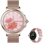 Montre connecte pour femmes ronde smartwatch montre femme sport etanche trackers dactivit pour iphone ...