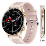 Montre connecte femme xtraditech extra fine paisseur 9mm alliage ronde 13rose dor langage simple 2 ...