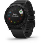 Montre connect�e garmin fenix 6x pro - noir - bracelet noir - gps - sport - etanche