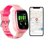 Montre traceur gps 4g pour senior enfant localisation temprature cardio pression rose yonis