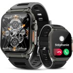 Montre connecte homme sport appel bluetooth dictaphone ips cran 196 rectangulaire 600mah stockage musique ...