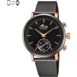 Montre connect�e lotus hybrid bracelet acier noir maille noire 18805 / 3