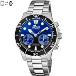 Montre connecte - lotus - hybrid steel - acier - cristal minral - etanche 100m