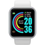 Montre connect�e - y68 - �tanche - test de fr�quence cardiaque - grand �cran - fitness