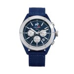 Montre - le coq sportif - lc26121bla25 - multifonction - acier - tissu bleu - tanchit 10 atm
