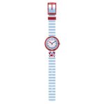 Montre enfant - flik flak - shinning crab - cristaux scintillants - rose - quartz