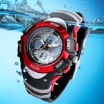Montre enfant garcon de marque sport numérique analogique watch etanche rouge Montre enfant garcon de marque sport numérique analogique watch etanche rouge