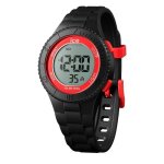 Montre enfant ice - watch en plastique noir - 241285 - digital - etanche 5 atm - quartz