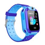 Montre pour enfants riff q12 see me wi - fi - sim gps tracking avec appel vocal et cam�ra de chat bleu ...