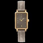 Montre femme ariane cadran gris bracelet cuir gris