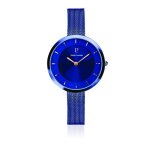 Montre femme bracelet acier - pierre lannier - montre femme pierre lannier acier milanais bleu