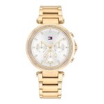 Montre femme bracelet acier - tommy hilfiger - montre femme tommy hilfiger chrono tout acier