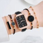 Montre femme - rmega - quartz - noir - vintage - original - elegant Montre femme - rmega - quartz - noir - vintage - original - elegant
