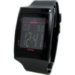 Montre femme homme unisexe �tanche 5 atm noir rose digitale fitness running sport chrono alarme