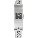 Montre femme - jean paul gaultier - lady 8501002 - noir - argent - rectangulaire