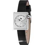 Montre femme lip mach 2000 mini square - acier cuir noir - quartz - etancheit 3 atm