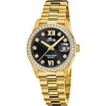 Montre femme lotus freedom collection 18979 / 2 en nacre - bracelet cuir blanc - etanche 3 atm - mouvement ...