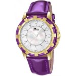 Montre femme - lotus - l15859 / 4 - dor - violet - rond - quartz