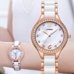 Montres femmes de marque de luxe diamants bracelet en céramique montre féminine Montres femmes de marque de luxe diamants bracelet en céramique montre féminine