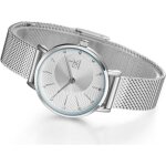 Montre femme luxe diamants bracelet quartz �tanche argent
