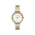 Montre femme - michael kors - pyper - acier bicolore - botier rond - style chic