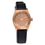Montre femme - nixon - mini time teller a5091932 - quartz - analogique - cuir rose