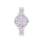 Montre femme - olivia burton - groovy blooms - acier argenté - Étanche 3 atm - quartz Montre femme - olivia burton - groovy blooms - acier argenté - Étanche 3 atm - quartz