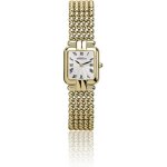 Montre femme perles michel herbelin plaqu or - 17473 / bp - bracelet bijou - quartz - cadran blanc
