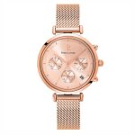 Montre femme pierre lannier lutecia acier rose - chrono sport - chic