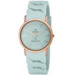 Montre - femme rayonnante - ra428606 - quartz - acier 2 tons - bracelet en caoutchouc