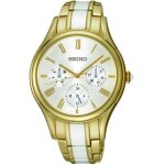 Montre femme - seiko - mujer sky718p1 - quartz - analogique - dor argent