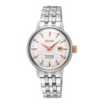 Montre femme - seiko - presage - automatique - acier inoxydable - diamants