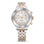 Montre femme - swarovski - octea chrono - acier inoxydable - or ros� - �tanch�it� 5 atm