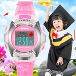 Montre fille enfant de marque sport etanche numerique watch 2020 bracelet rose - cadeau pour enfants