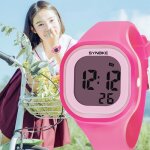 Montre fille enfant de marque sport etanche numerique watch 2020 bracelet rose - montres femme