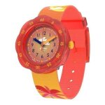 Montre - flik flak - fpsp040 - quartz - analogique - enfant gar�on - orange